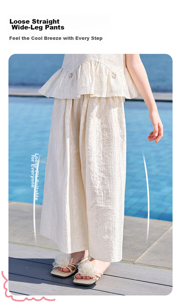 CHANZUIGOU Girls' Bohemian Vacation Set 2026 Summer New Elegant Sweet Style 4